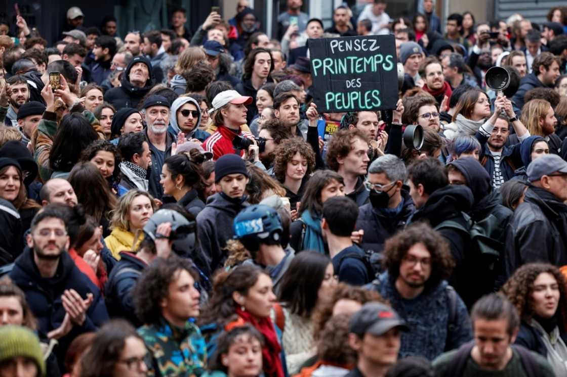 Macron said he understood the 'anger' felt by the French over the raising of the retirement age Macron said he understood the 'anger' felt by the French over the raising of the retirement age