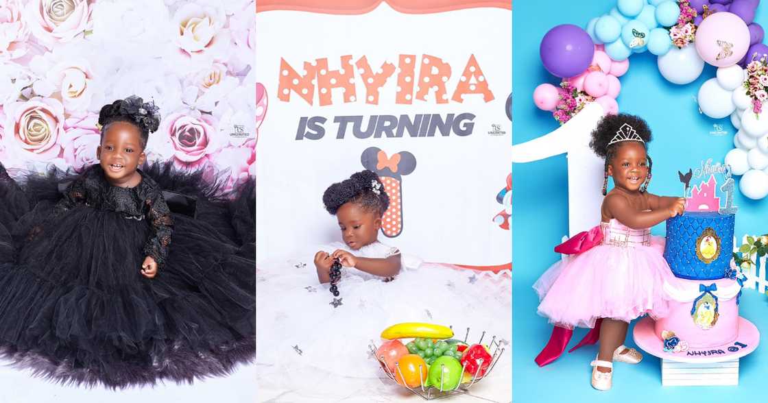 Nana Akua Nhyira: Tracey Boakye' Daughter Gets Big Surprise From Her Rich Aunty On Her 1st Birthday