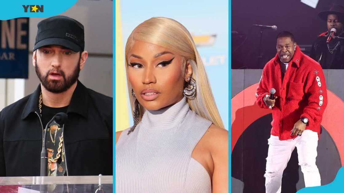 Best rappers Eminem, Nicki Minaj, and Busta Rhymes Best rappers Eminem, Nicki Minaj, and Busta Rhymes