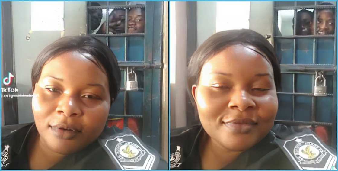 Ghana, policewoman, Ghana police service, cell inmates, Asake, police apology