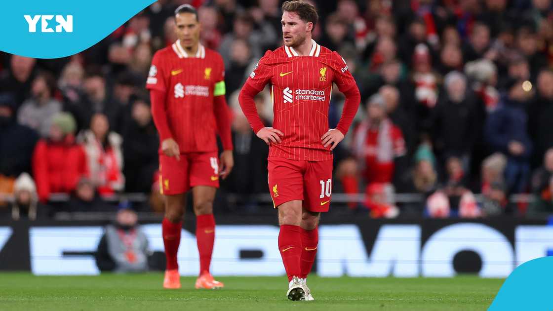 Liverpool, Nottingham Forest, Alexis Mac Allister, VAR controversy, Premier League, City Ground, Liverpool vs Nottingham Forest, stoppage-time goal, Virgil van Dijk, Liverpool late winner, accidental handball