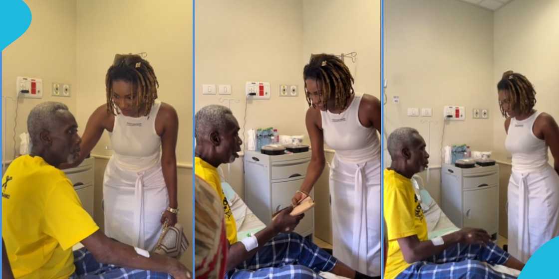 Wendy Shay visited ill highlife legend KK Kabobo at the University Of Ghana Medical Centre and made a charitable donation Wendy Shay visited ill highlife legend KK Kabobo at the University Of Ghana Medical Centre and made a charitable donation