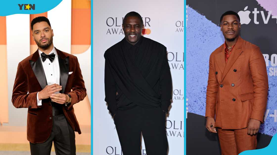 Black British actors Regé-Jean Page (L), Idris Elba (C), John Boyega (R) Black British actors Regé-Jean Page (L), Idris Elba (C), John Boyega (R)