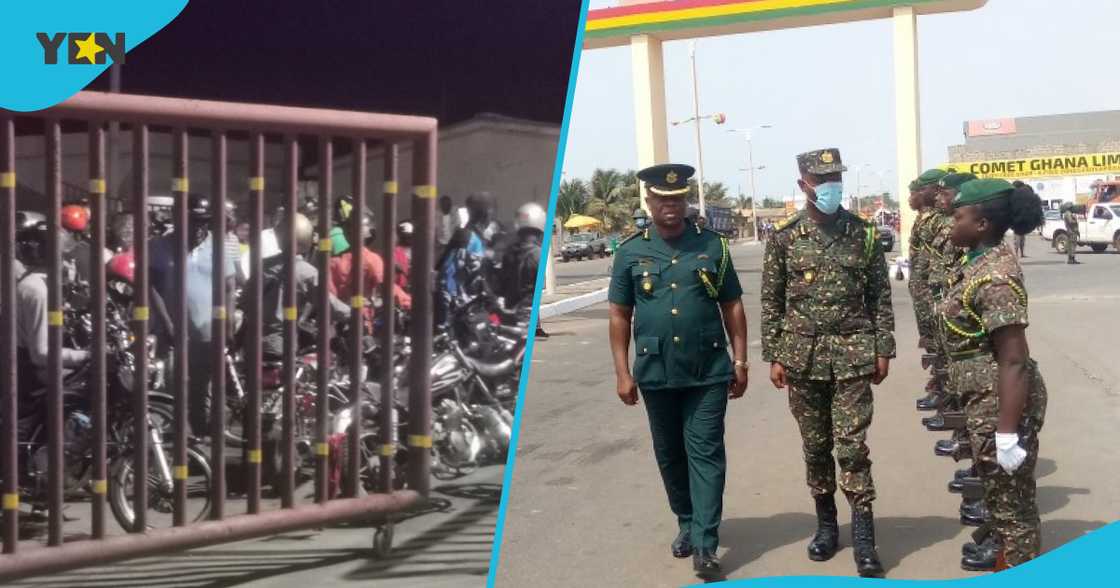 Ghana Temporarily Closed Its Border With Togo At Aflao To Allow For Security Screening Ghana Temporarily Closed Its Border With Togo At Aflao To Allow For Security Screening