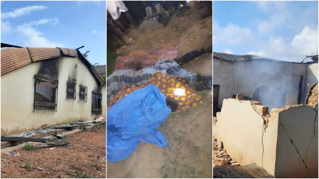 Ashanti Region: Family of four burnt to death in fire outbreak Ashanti Region: Family of four burnt to death in fire outbreak