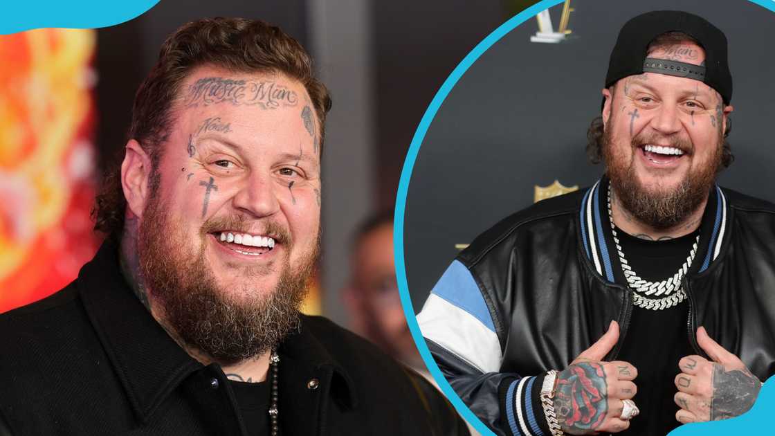 Jelly Roll attends the Los Angeles premiere of Sonic The Hedgehog 3 (L). Roll at the 14th Annual NFL Honors (R) Jelly Roll attends the Los Angeles premiere of Sonic The Hedgehog 3 (L). Roll at the 14th Annual NFL Honors (R)