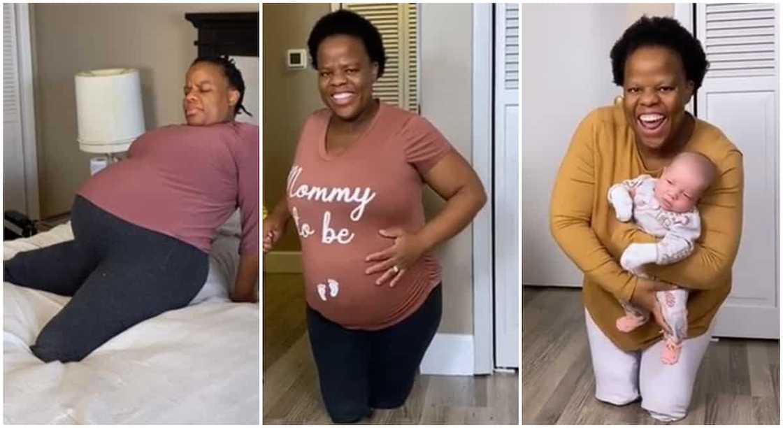 Photos of a mum showing off her pregnancy and baby. Photos of a mum showing off her pregnancy and baby.
