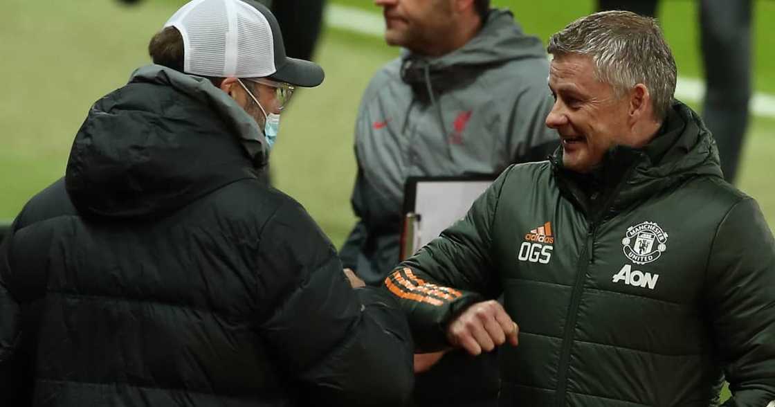 Klopp and Solskjaer during a past match Klopp and Solskjaer during a past match