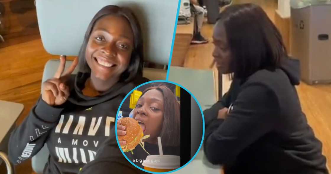 Lady's trip from Ghana to Canada. Lady's trip from Ghana to Canada.