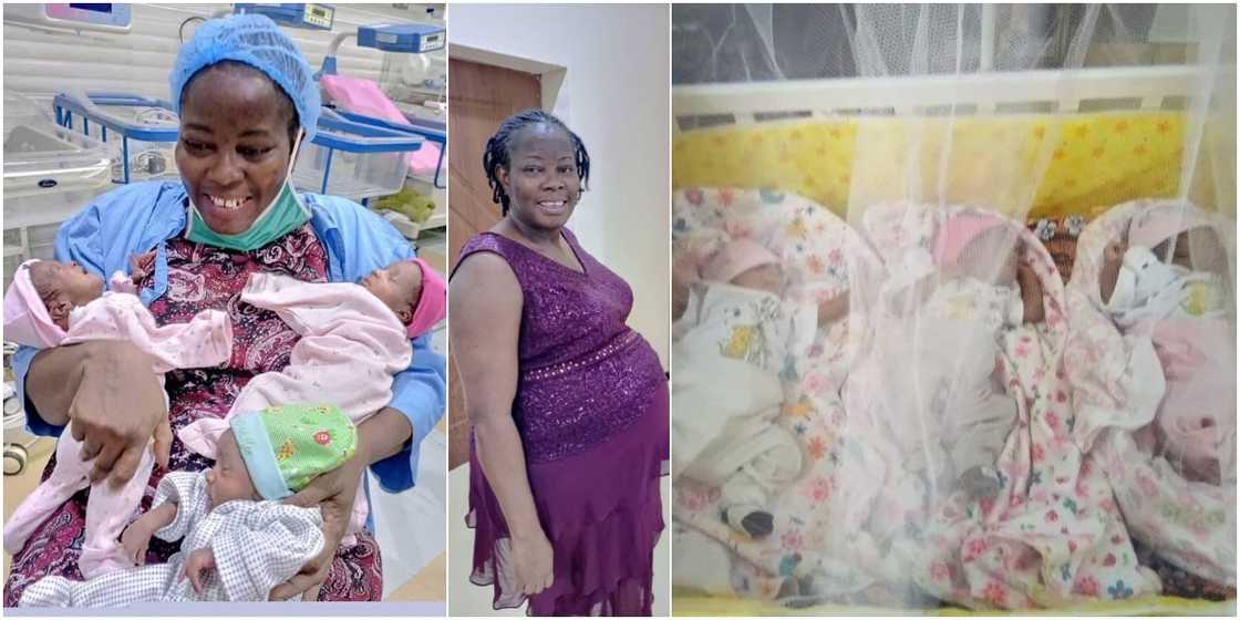 Jubilation as Nigerian Woman Gives Birth to Triplets after 11 Years of Marriage and 6 Miscarriages