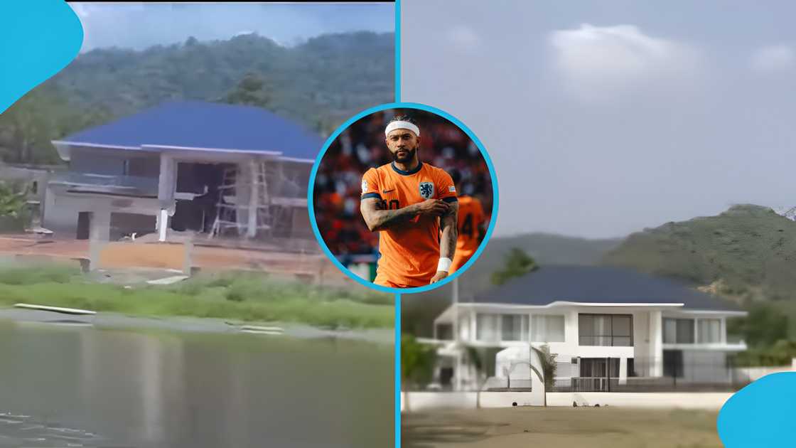 Depay, Otumfuo, Lake Bosomtwe, Ghana, Mansion, Detty December Depay, Otumfuo, Lake Bosomtwe, Ghana, Mansion, Detty December