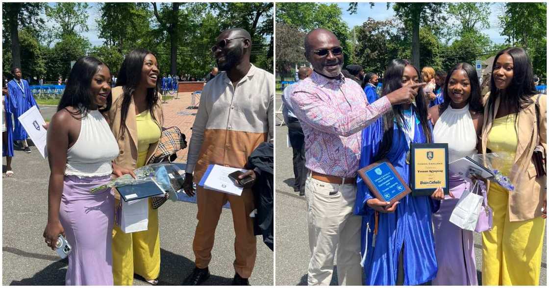Kennedy Agyapong and his daughters Kennedy Agyapong and his daughters