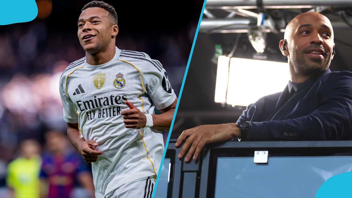Kylian Mbappe, Thierry Henry, Mbappe goals, Mbappe records, French football legends, Mbappe vs Henry, Mbappe goal record, Mbappe 233 goals, top five leagues, Real Madrid, Ligue 1 Kylian Mbappe, Thierry Henry, Mbappe goals, Mbappe records, French football legends, Mbappe vs Henry, Mbappe goal record, Mbappe 233 goals, top five leagues, Real Madrid, Ligue 1