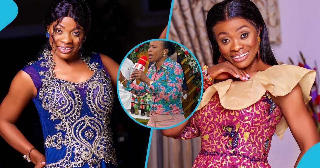Diana Asamoah rocks floral pattern and trousers in public, causes reactions Diana Asamoah rocks floral pattern and trousers in public, causes reactions