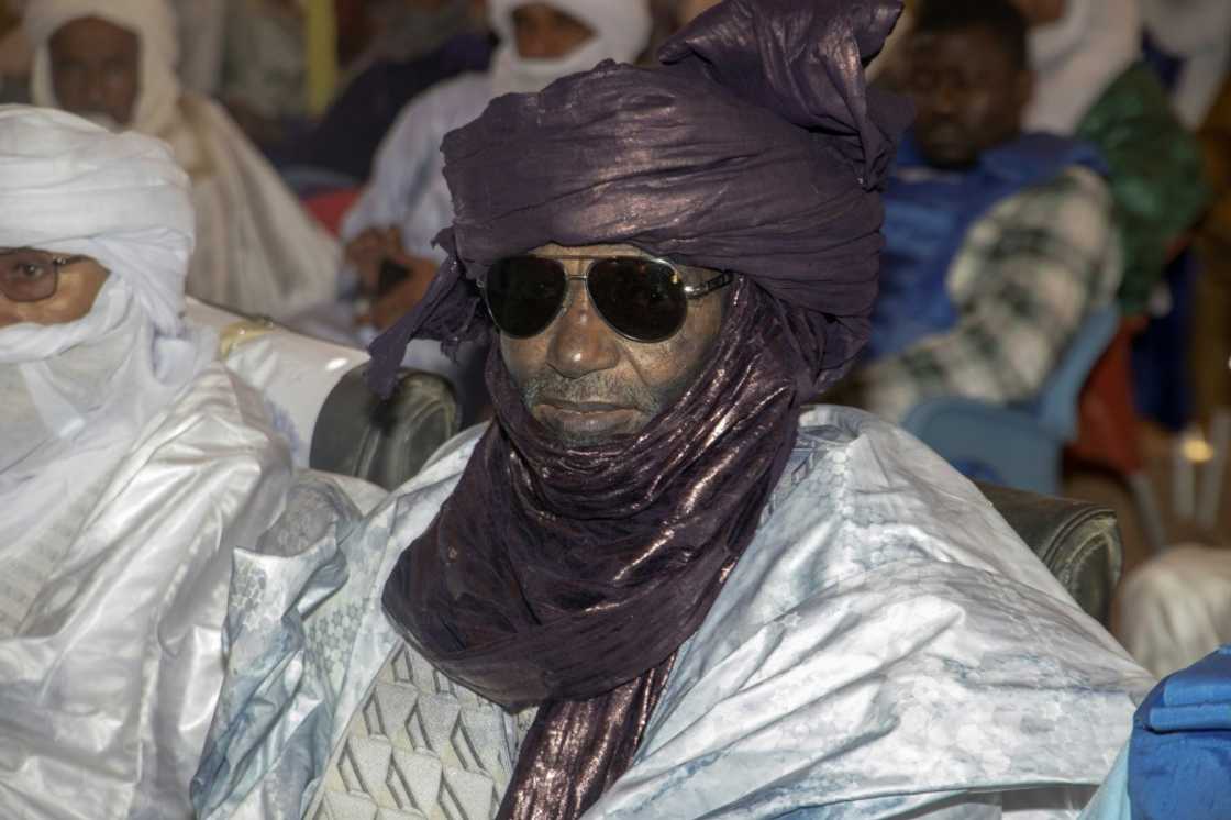 Mbarick Ag Akli, a Tuareg dignitary from Gao, attending talks among ex-rebels in Kidal in August Mbarick Ag Akli, a Tuareg dignitary from Gao, attending talks among ex-rebels in Kidal in August