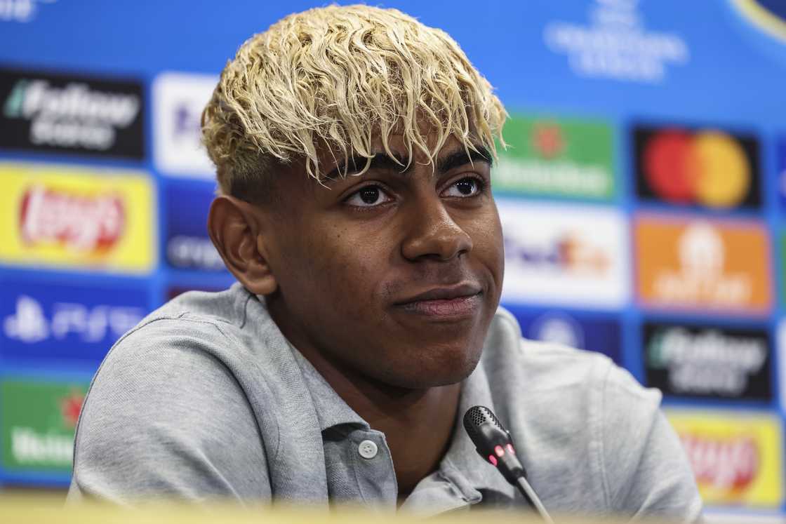 Lamine Yamal of FC Barcelona attends his press conference on April 29 ahead of the Barcelona vs Inter Milan UEFA Champions League semis 1st leg on April 30, 2025 Lamine Yamal of FC Barcelona attends his press conference on April 29 ahead of the Barcelona vs Inter Milan UEFA Champions League semis 1st leg on April 30, 2025