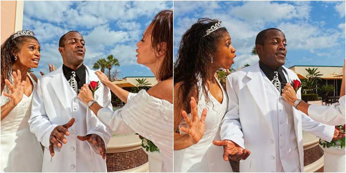 Photo of man and bride Photo of man and bride