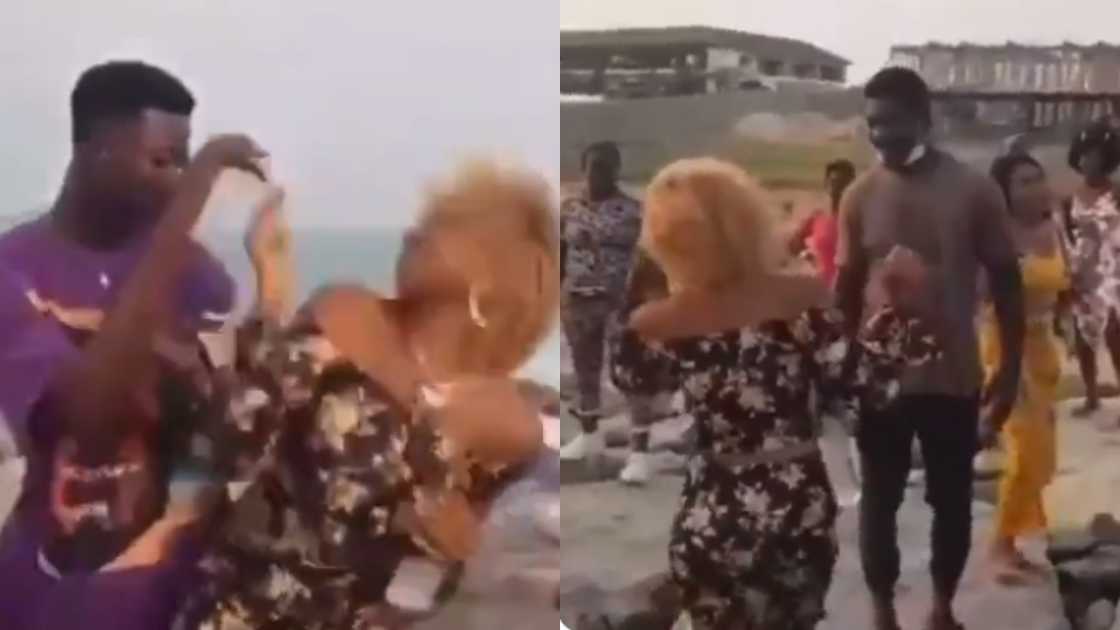 Why are you holding my 'distin' - Ghanaian model says as she quits photoshoot Why are you holding my 'distin' - Ghanaian model says as she quits photoshoot