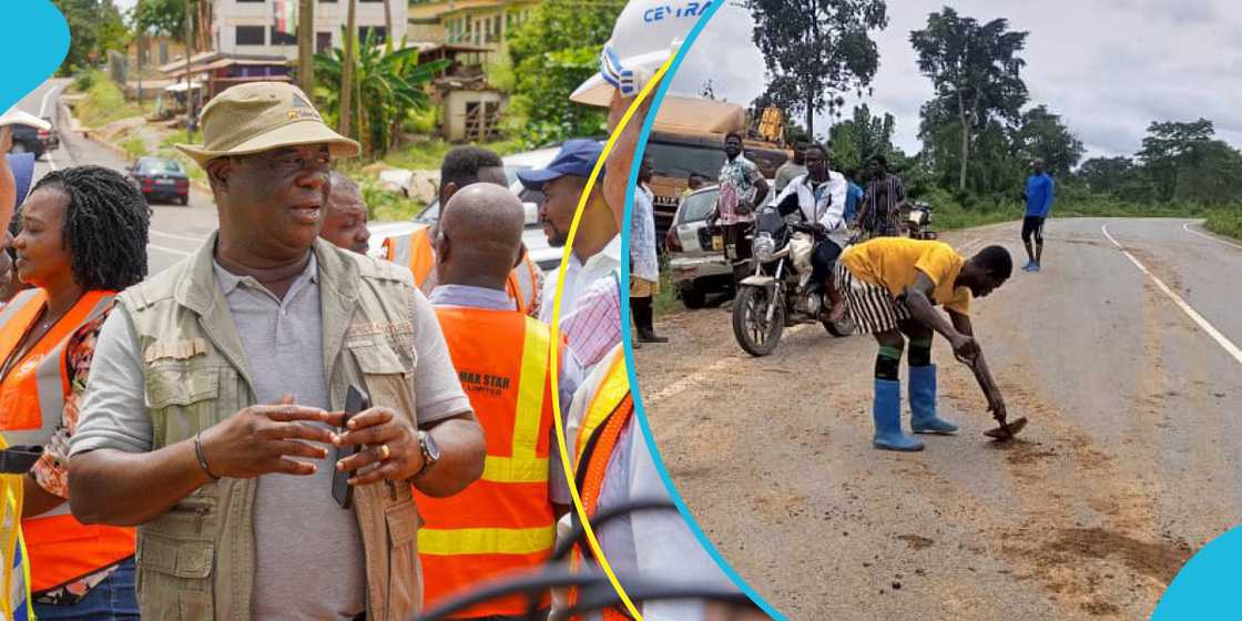 Pics of Amoako-Atta and illegal miner Pics of Amoako-Atta and illegal miner