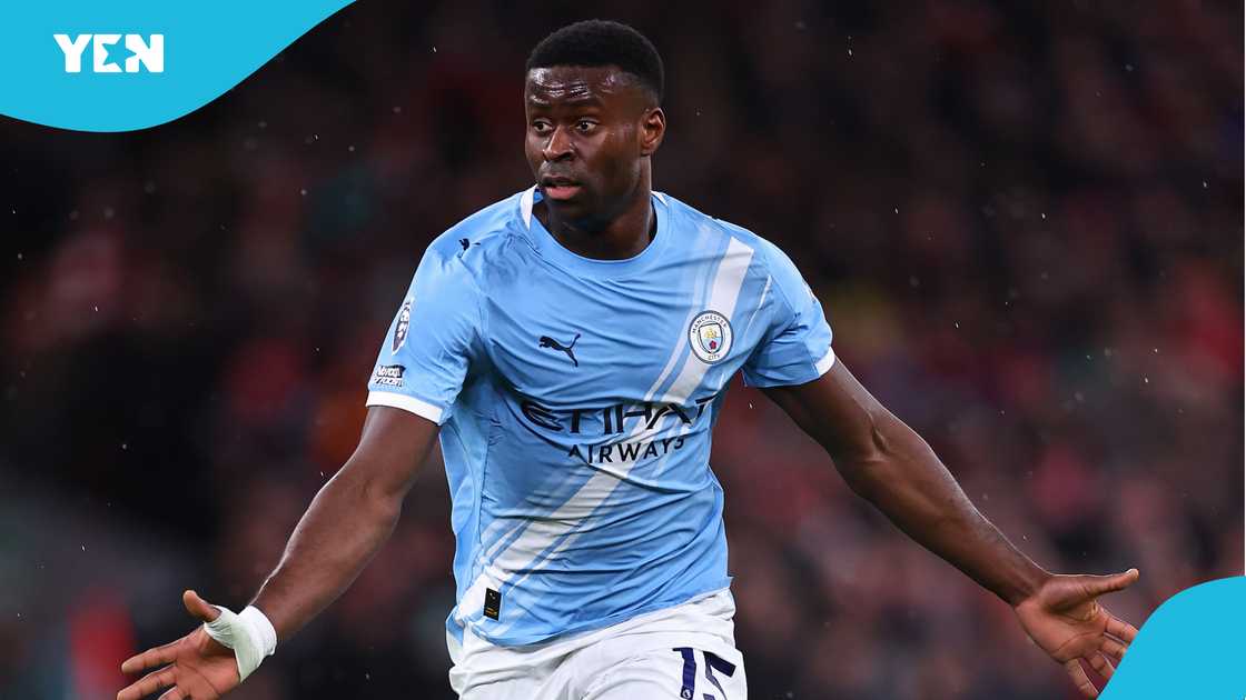 Marc Guehi: Man City Star Admits He ‘Deserved’ Red Card Instead Of Yellow for Pulling Salah. Photo by Robbie Jay Barratt - AMA.