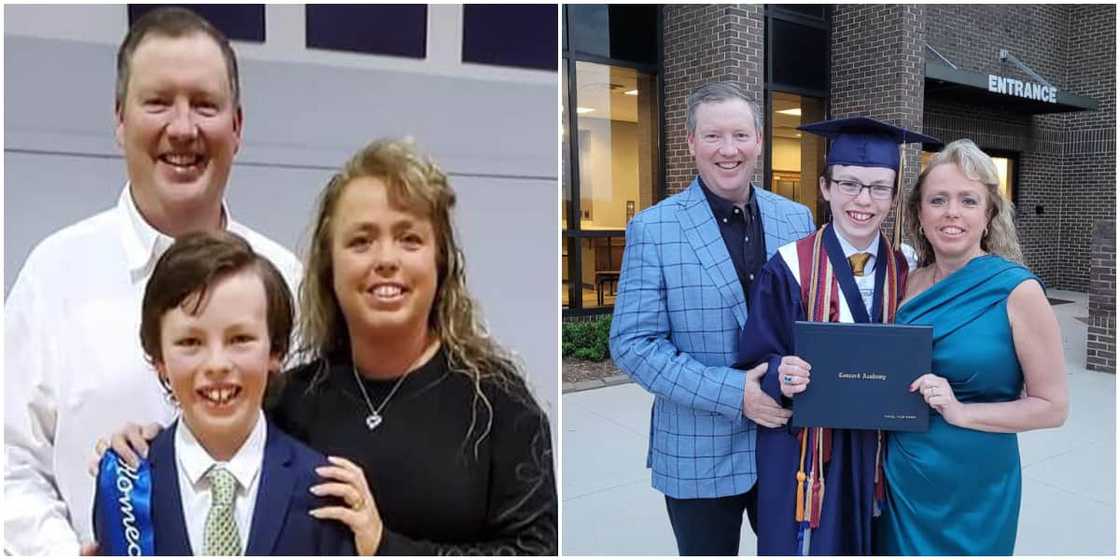 Joy as 12-year-old boy who owns 2 companies graduates secondary school and college in one week Joy as 12-year-old boy who owns 2 companies graduates secondary school and college in one week