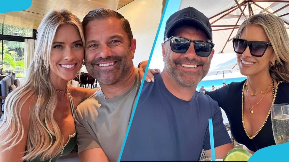 Christina Haack and her boyfriend Christopher Larocca take selfies. Christina Haack and her boyfriend Christopher Larocca take selfies.