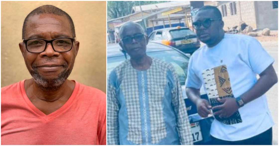 Courage Yayra Klutse and his late dad Courage Yayra Klutse and his late dad