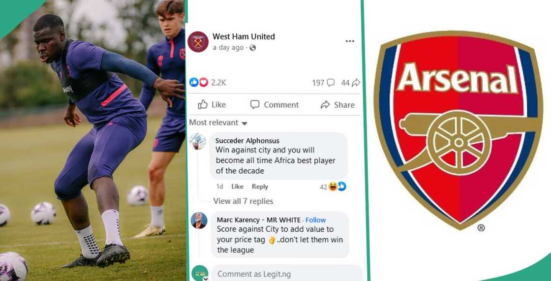 Arsenal fans rush Facebook page of West Ham United, make promises