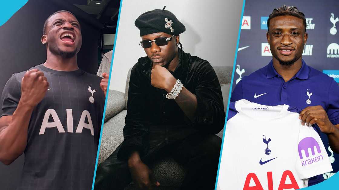 Mohammed Kudus, Stonebwoy, Kudus signs for Tottenham Hotspur, Tottenham Hotspur, Ghanaian professional player, Kudus' theme song, overlord refix, Champion song Mohammed Kudus, Stonebwoy, Kudus signs for Tottenham Hotspur, Tottenham Hotspur, Ghanaian professional player, Kudus' theme song, overlord refix, Champion song