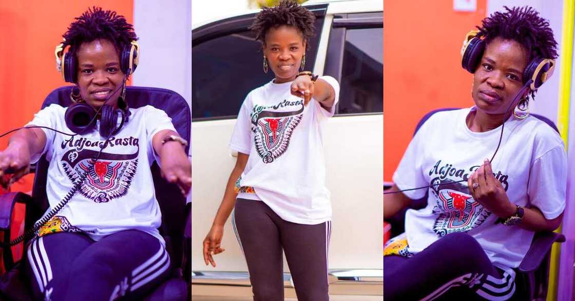 Radio presenter Ohemaa Woyeje celebrates b'day with beautiful photo in the studio Radio presenter Ohemaa Woyeje celebrates b'day with beautiful photo in the studio