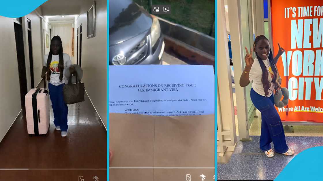 Ghanaian lady travels abroad, immigration laws, how to get a visa, visa interview wait time Ghanaian lady travels abroad, immigration laws, how to get a visa, visa interview wait time