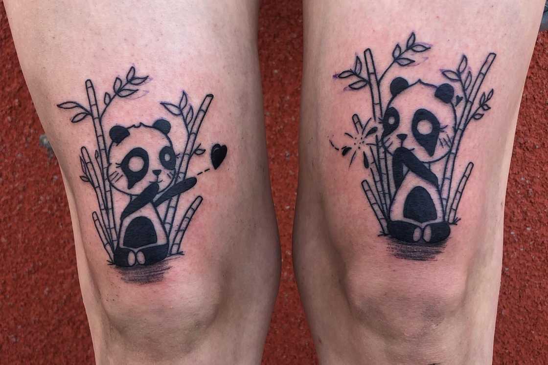 knee tattoos for men