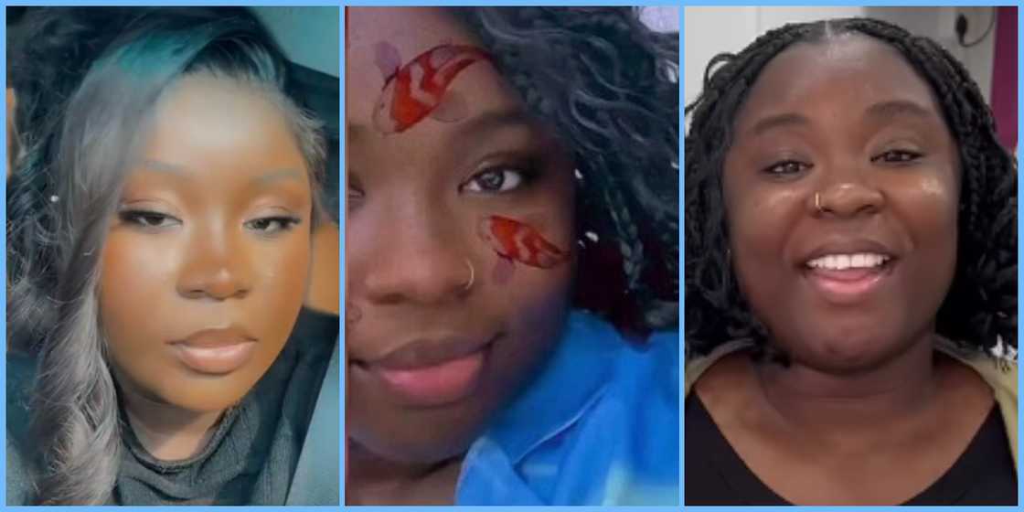 Maame Serwaa's nose piercing Maame Serwaa's nose piercing