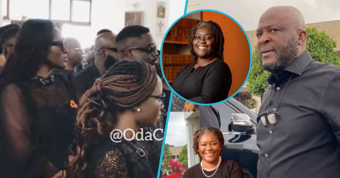 Photos of the late Cynthia Beryl Dzifa Quarcoo, Sarkodie, Tracy Sarkcess, and Ibrahim Mahama