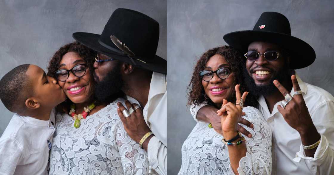M.anifest flaunts his beautiful mother in lovely three-generations family photos M.anifest flaunts his beautiful mother in lovely three-generations family photos
