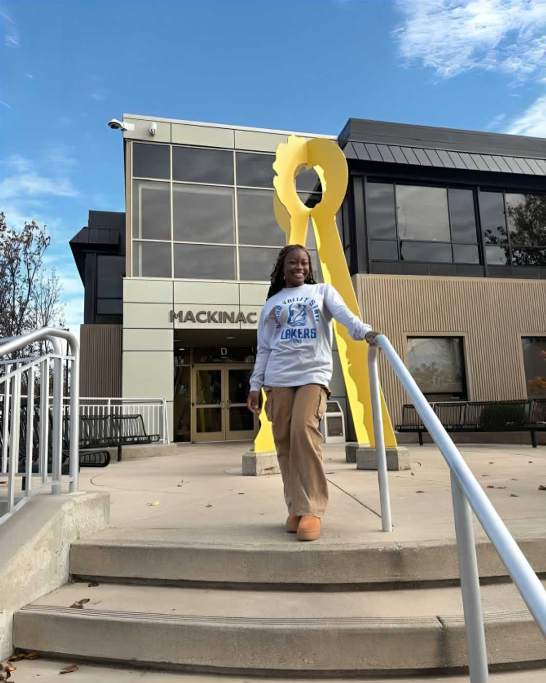 Rebecca Addo, University of Cape Coast, Grand Valley State University, Ghana, Michigan, Award, Exchange Programme Rebecca Addo, University of Cape Coast, Grand Valley State University, Ghana, Michigan, Award, Exchange Programme