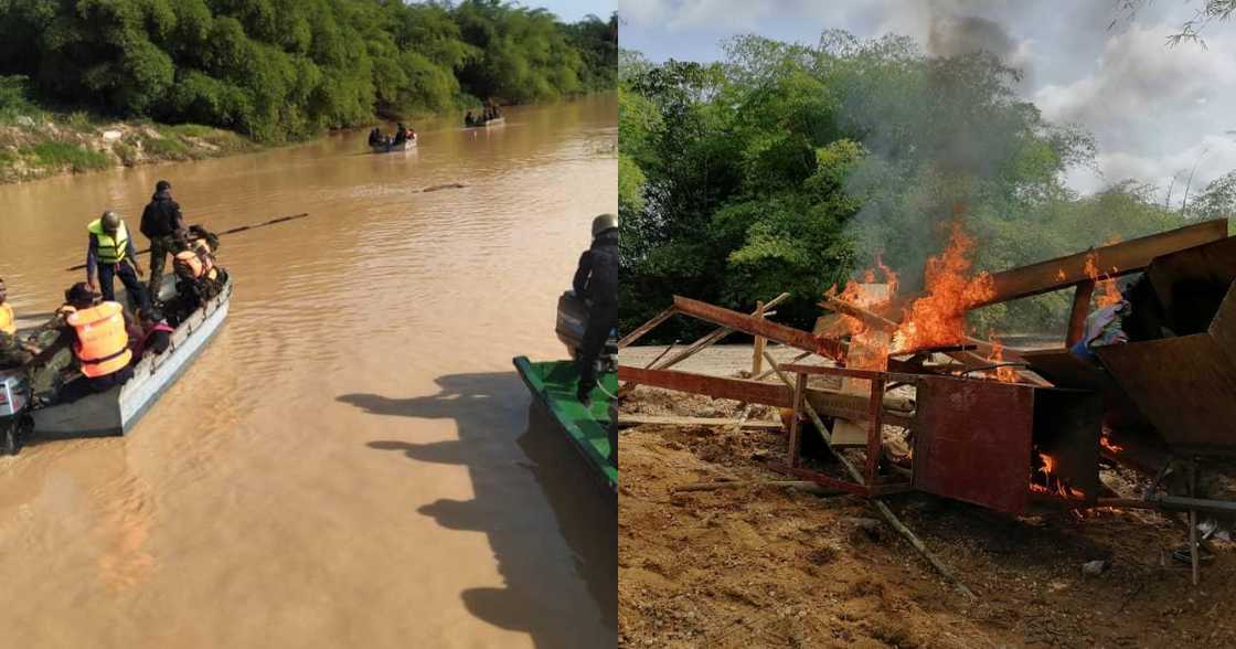 200 gallant soldiers deployed to 'clear' all those mining in Ghana's water bodies 200 gallant soldiers deployed to 'clear' all those mining in Ghana's water bodies