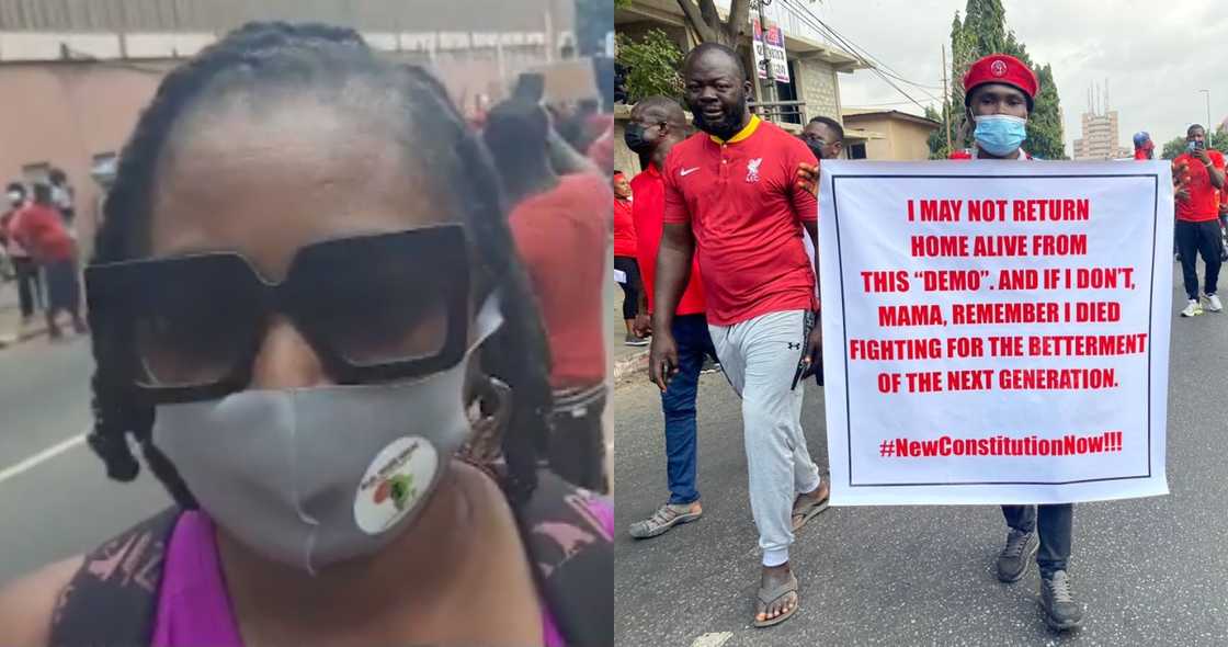 Monica Yudsy: American lady who Moved to Ghana Joins FixTheCountry Protest in Video Monica Yudsy: American lady who Moved to Ghana Joins FixTheCountry Protest in Video