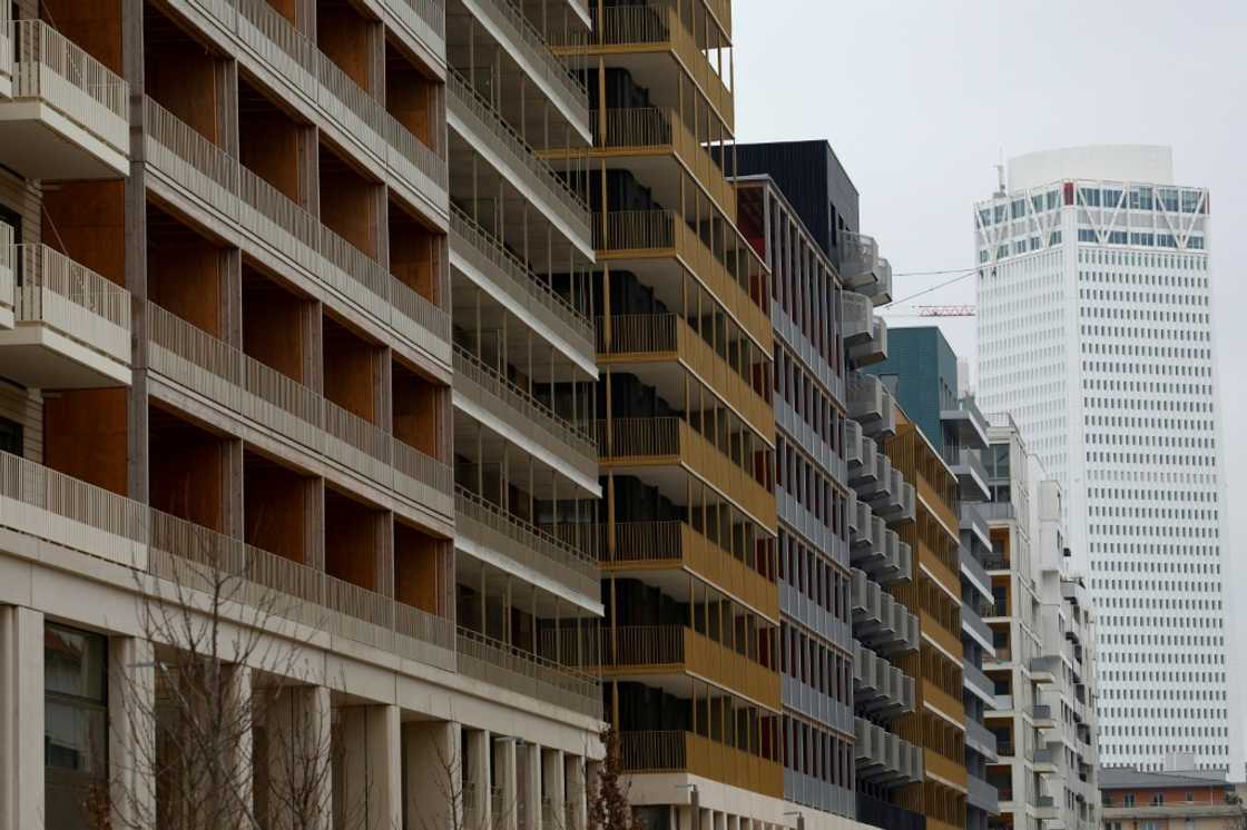 Part of the Olympic Village, where many of the buildings are made of wood