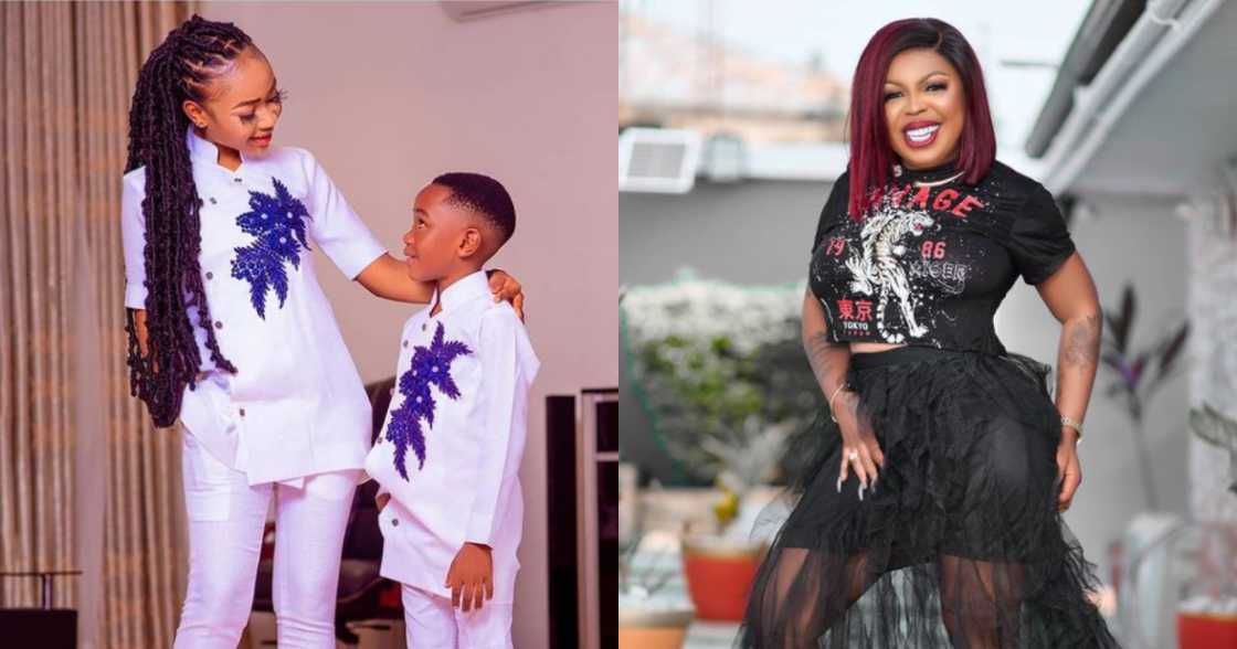 Afia Schwar commiserates with Akuapem Poloo