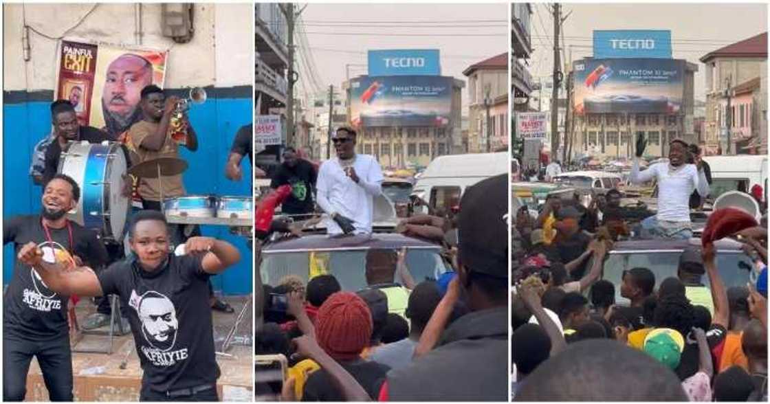 Mourners jam with Shatta Wale Mourners jam with Shatta Wale
