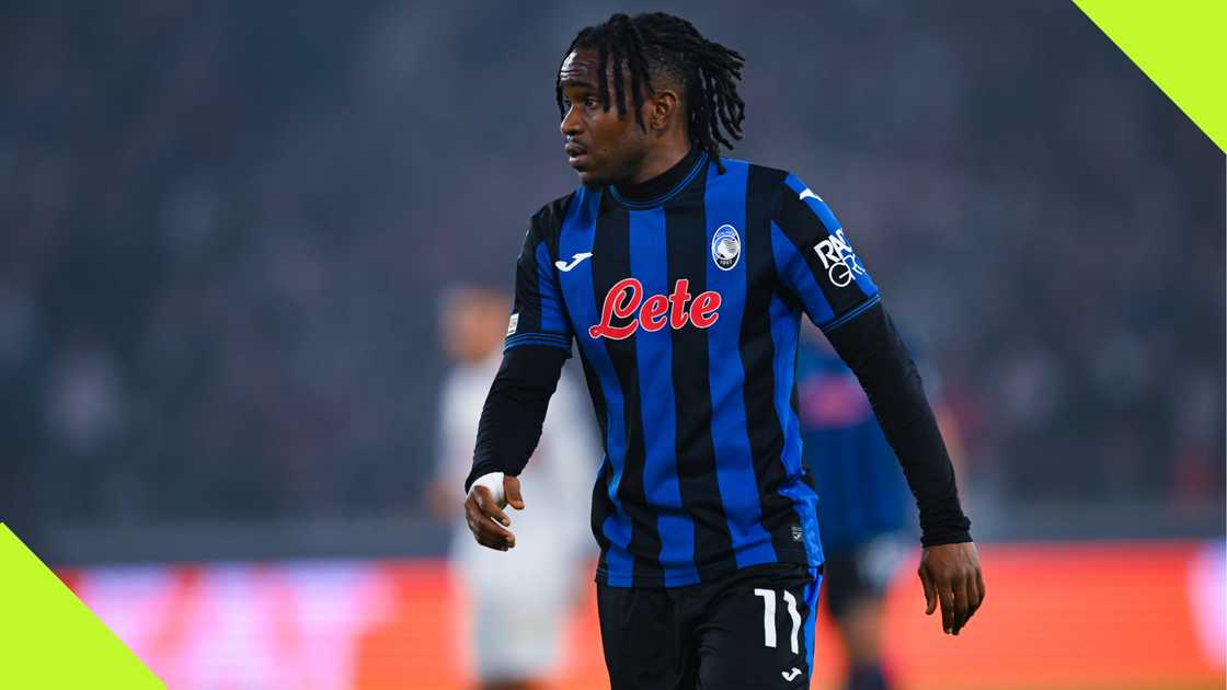 Ademola Lookman, Atalanta, VfB Stuttgart, MHPArena, Stuttgart, Germany, UEFA Champions League. Ademola Lookman, Atalanta, VfB Stuttgart, MHPArena, Stuttgart, Germany, UEFA Champions League.