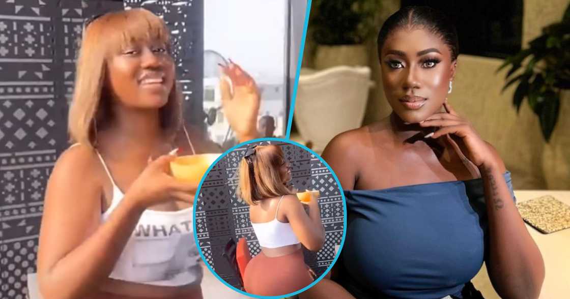 Hajia Bintu shows off her famous figure. Hajia Bintu shows off her famous figure.