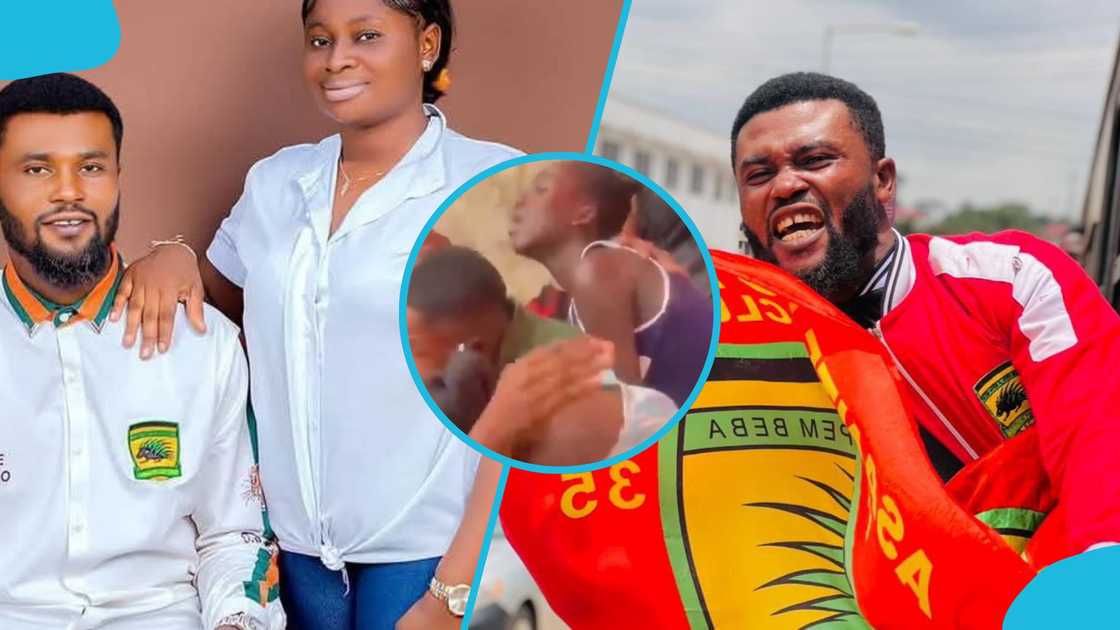 A video of Nana Pooley's wife and children in a state of mourning has surfaced online. A video of Nana Pooley's wife and children in a state of mourning has surfaced online.