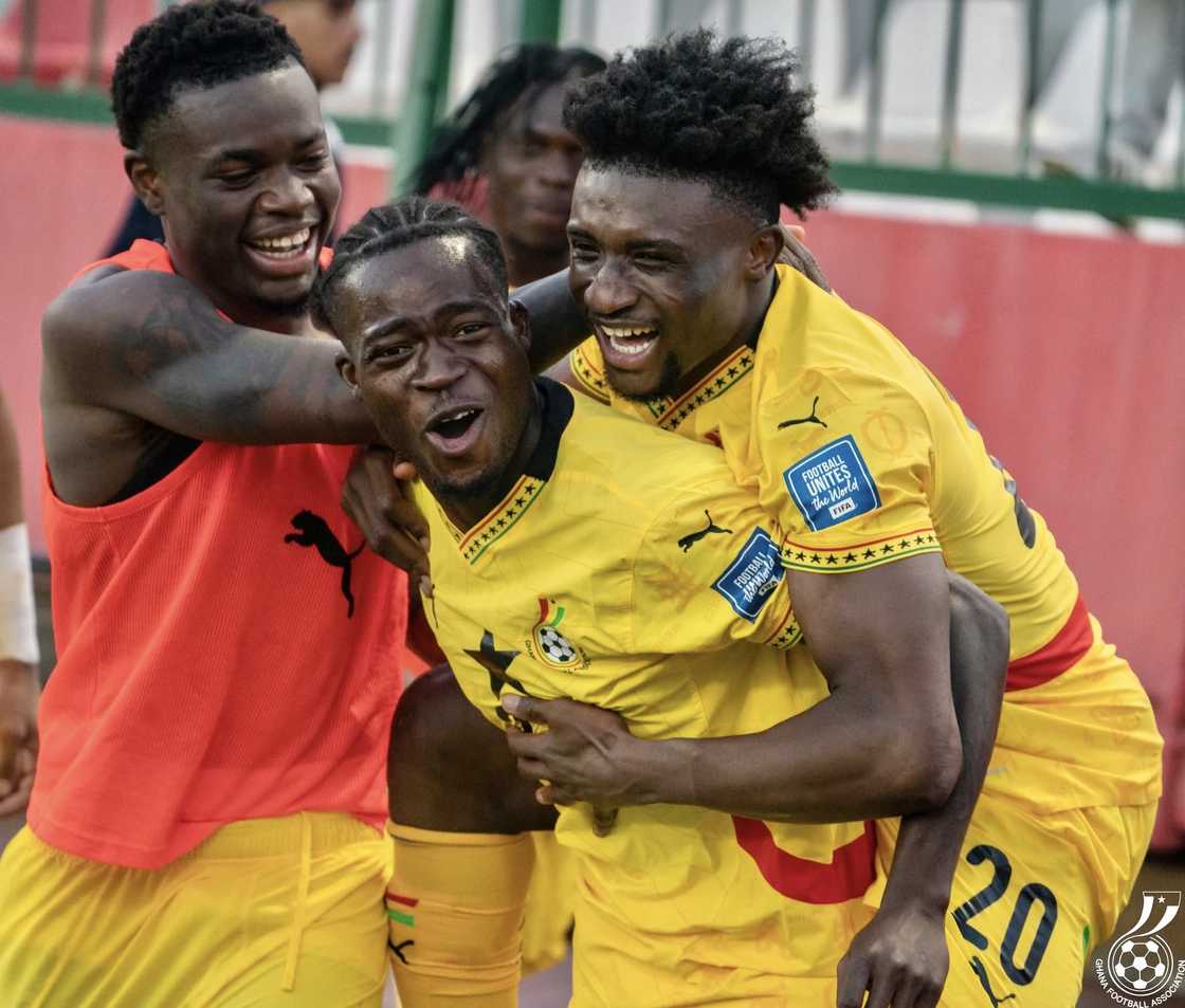 Kamaldeen Sulemana Ghana goal, Kamaldeen Sulemana first Ghana goal, Kamaldeen Sulemana debut goal, Black Stars, 2026 World Cup qualifiers, Otto Addo, Ghana national team, Southampton winger