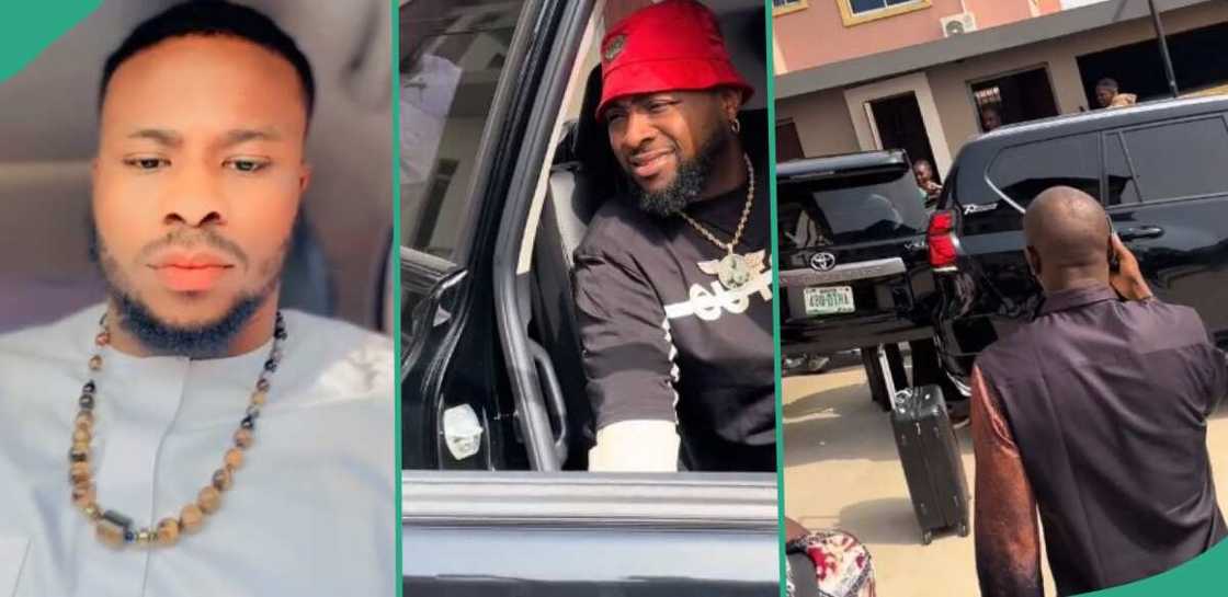 Man shares video of Davido's visit to Asaba apartment Man shares video of Davido's visit to Asaba apartment