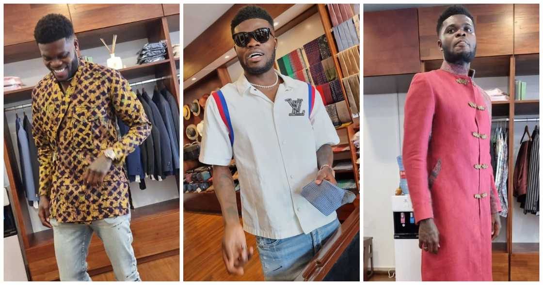 Thomas Partey Goes Shopping, Stuns In Bespoke Kaftan And Suits Thomas Partey Goes Shopping, Stuns In Bespoke Kaftan And Suits
