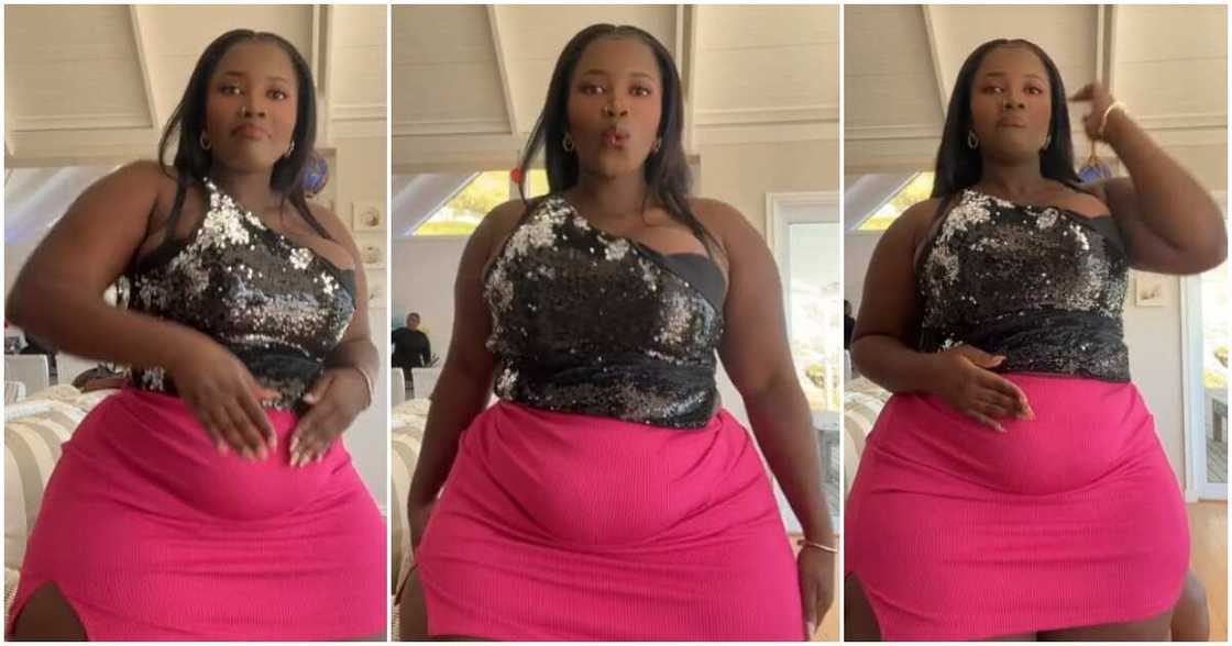 Photos of plus-size lady.