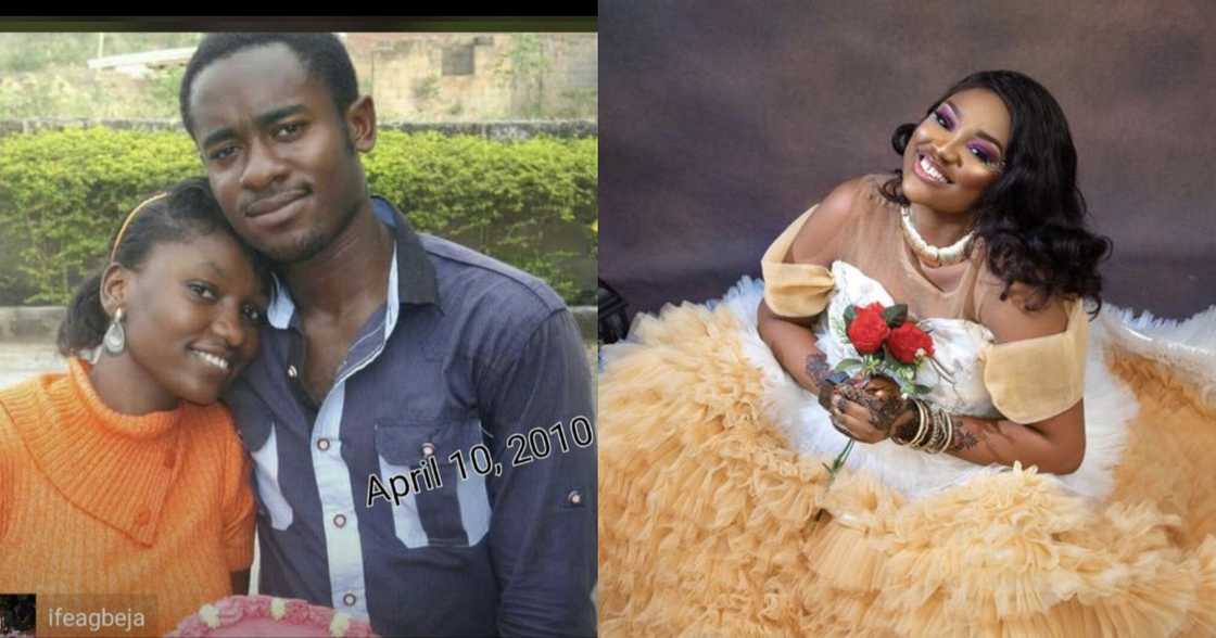 Young man celebrates wife on her birthday Young man celebrates wife on her birthday