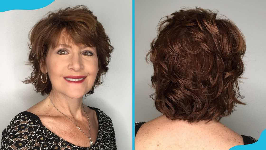 Rugged short layered bob Rugged short layered bob